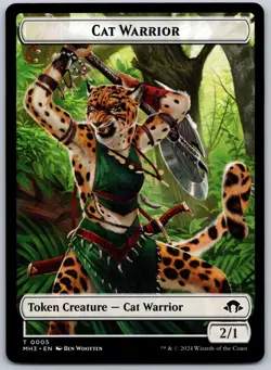 Cat Warrior Token T Modern Horizons 3 5 NM - Image 1