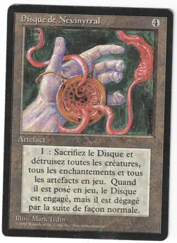 ►Magic-Style◄ MTG - Nevinyrral's Disk - French Revised FBB - Played - Image 1