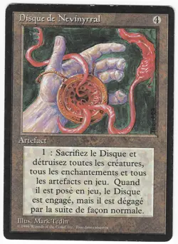 ►Magic-Style◄ MTG - Nevinyrral's Disk - French Revised FBB - Played - Image 1