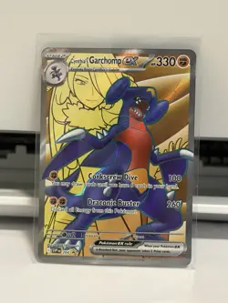Cynthia's Garchomp EX SVP 204 Scarlet & Violet Promo Full Art Holo Pokemon Card - Image 4