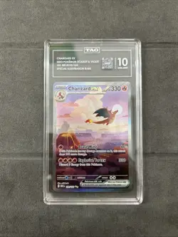 Pokemon TCG Charizard EX 199/165 Scarlet & Violet 151 SIR Tag 10 GEM MNT - Image 1