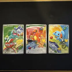 Pokemon TCG First Partner Illustration Collection Series 1 Kanto GEN 1 Starters - Image 1