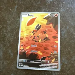 Tepig - 096/086 White Flare (Pokemon) Full Art Illustration Rare Near Mint Fresh - Image 1