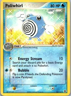 Pokemon TCG Poliwhirl 46/112 FireRed LeafGreen MP - Image 1