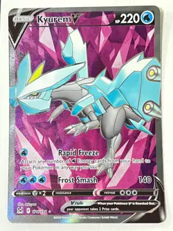 Kyurem V 174/196 Ultra Rare Full Art Lost Origin Pokemon Pack Fresh Near Mint NM - Image 1