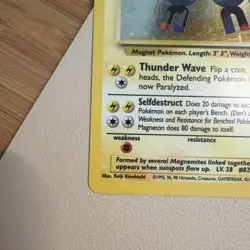 Vintage Pokemon Magneton Base Set 9/102 Holo Rare 1999-2000 LP/MP - Image 2