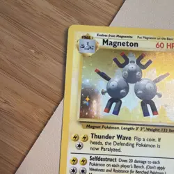 Vintage Pokemon Magneton Base Set 9/102 Holo Rare 1999-2000 LP/MP - Image 5
