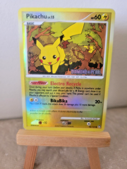 2007 Pokemon BK Promo Pikachu Reverse Holo DIAMOND & PEARL Stamped! 94/123 (LP) - Image 1