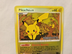 2007 Pokemon BK Promo Pikachu Reverse Holo DIAMOND & PEARL Stamped! 94/123 (LP) - Image 4