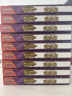 Pokemon TCG Ascended Heroes First Partners Deluxe Pin Collection x9 - SEALED - Image 2