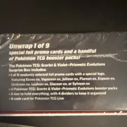 Pokemon TCG Prismatic Evolutions Surprise Box Booster Promo Eevee - Image 5