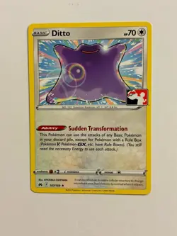 Ditto 107/159 Pokemon Prize Pack Series NM Crown Zenith variant E - Image 1