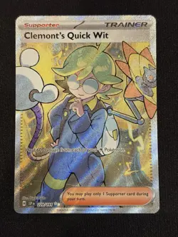 Pokemon Clemont's Quick Wit 229/191 Sv08: Surging Sparks Holo - Image 1