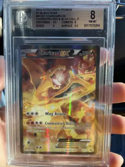 Charizard EX XY121 Black Star Promo Full Art Holo Pokemon BGS 8 NM-MT 2016 TCG - Image 1