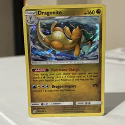 Pokemon Dragonite Unified Minds Cracked Ice Holo 151/236 160 HP - Image 1