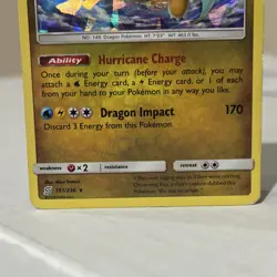 Pokemon Dragonite Unified Minds Cracked Ice Holo 151/236 160 HP - Image 3
