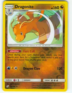 Dragonite - Reverse Holo - 119/181 Team Up - Pokemon TCG - 2019 - Image 1
