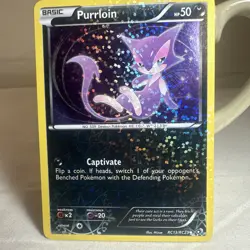 PURRLOIN 2013 POKEMON BLACK & WHITE LEGENDARY TREASURES RADIANT RC13 Q2215 - Image 1
