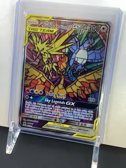 Pokemon TCG Stained Glass Bird Trio Moltres, Zapdos, Articuno (Promo SM210) - Image 2