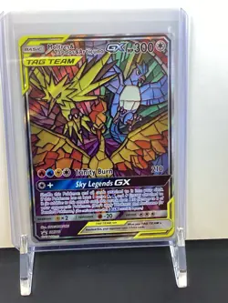 Pokemon TCG Stained Glass Bird Trio Moltres, Zapdos, Articuno (Promo SM210) - Image 3