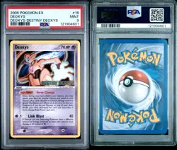 2005 Pokemon ex Deoxys Destiny Deoxys 16/107 Stamped PSA 9 - Image 2