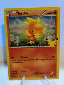 2021 Pokemon 25th Anniversary Mcdonalds Promo Holo Torchic 11/25 - Image 1