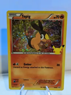 2021 Pokemon 25th Anniversary Mcdonalds Promo Holo Tepig 13/25 - Image 1