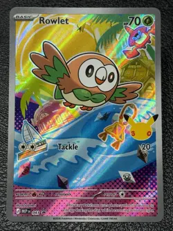 Rowlet MEP 043 Promo - Illustration Rare - Pokemon TCG: 30th Anniversary - DMG - Image 1