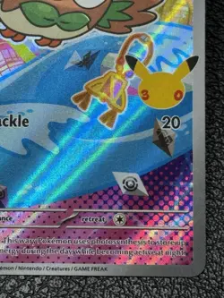 Rowlet MEP 043 Promo - Illustration Rare - Pokemon TCG: 30th Anniversary - DMG - Image 4