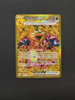 Pokemon TCG Charizard ex 228/197 Sv03: Obsidian Flames Hyper Rare Gold Near Mint - Image 1