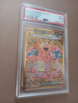 Pokemon 2023 PSA 9 MINT Charizard EX 228 Obsidian Flames Hyper Rare - Image 2