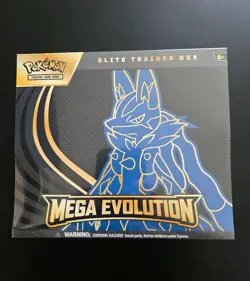 Pokemon Mega Evolution Lucario Elite Trainer Box (ETB) — Factory Sealed— Auction - Image 1