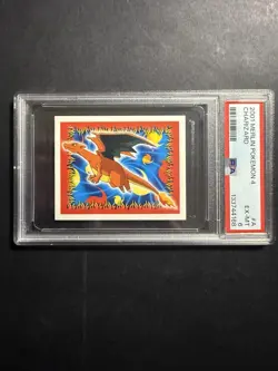 POKEMON MERLIN SERIES 4 CHARIZARD #A PSA 6 EX / MINT TOPPS 2001 - Image 2