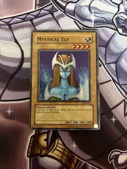 Yugioh Mystical Elf LOB-062 Unlimited Super Rare VLP (STL) - Image 1