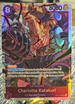 Charlotte Katakuri OP11-067 SR One Piece TCG Fist of Divine Speed NM - Image 1