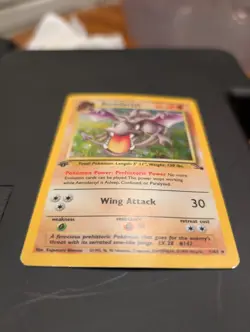 Pokemon TCG Aerodactyl Fossil 1st Edition Holo Rare - Image 2