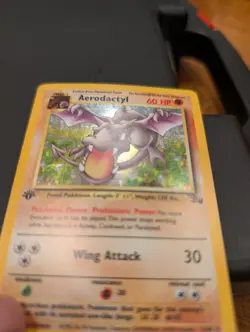 Pokemon TCG Aerodactyl Fossil 1st Edition Holo Rare - Image 4
