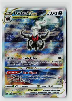 Pokemon Crown Zenith: Galarian Gallery #GG50/GG70 Darkrai VSTAR - Image 1