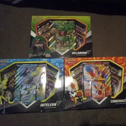 Pokemon TCG Galar Partners Collection (3 Boxes) [Rillaboom-Inteleon-Cinderace-V] - Image 1