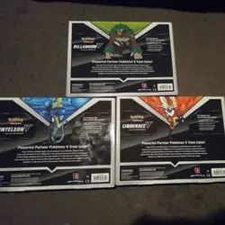 Pokemon TCG Galar Partners Collection (3 Boxes) [Rillaboom-Inteleon-Cinderace-V] - Image 2