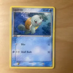 Pokemon Squirtle 63/100 Crystal Guardians Regular Diamond and Pearl - Image 1