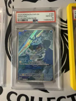 2023 POKEMON PAR EN-PARADOX RIFT 189 MANTYKE ILLUSTRATION RARE PSA 10 - Image 1