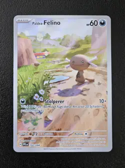 Pokemon Paldea-Felino 102/094 Illustration Rare Fatale Flammen Deutsch NM #2 - Image 1