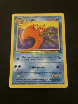 Pokemon Error Misprint Ink Blot Printer Hickey 1999 Kingler Fossil WOTC Vintage - Image 2