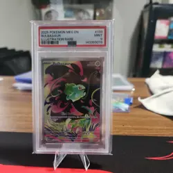 2025 POKEMON MEG EN-MEGA EVOLUTION ILLUSTRATION RARE #133 BULBASAUR PSA 9 - Image 1