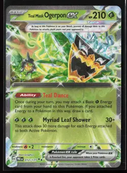 Teal Mask Ogerpon ex 012/131 SV: Prismatic Evolutions Pokemon TCG NM - Image 1