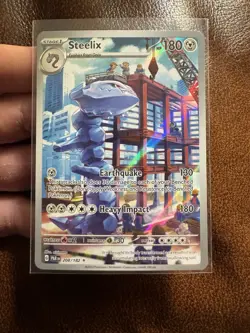 Pokemon TCG Steelix 208/182 Sv04: Paradox Rift Illustration Rare Near Mint - Image 3