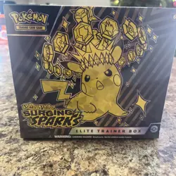 Pokemon TCG: Surging Sparks Factory Sealed Elite Trainer Box - Image 1
