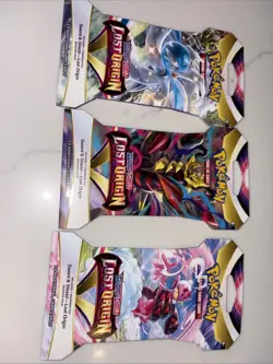 Pokemon Lost Origin Sleeved Booster Pack Art Set - 3 Packs NEW SEALED* - Image 2