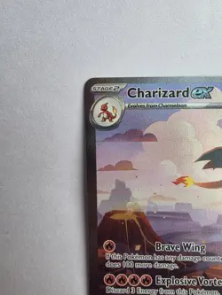 Pokemon TCG Charizard EX 199/165 Scarlet Violet 151 NM/Mint Condition - Image 2